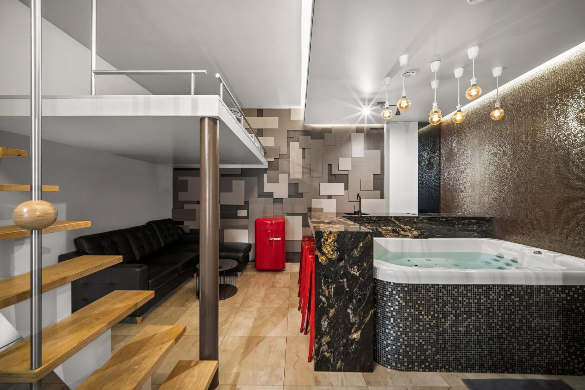Secret Lounge - Cozy Studio With Sauna And Jacuzzi 维尔纽斯 外观 照片